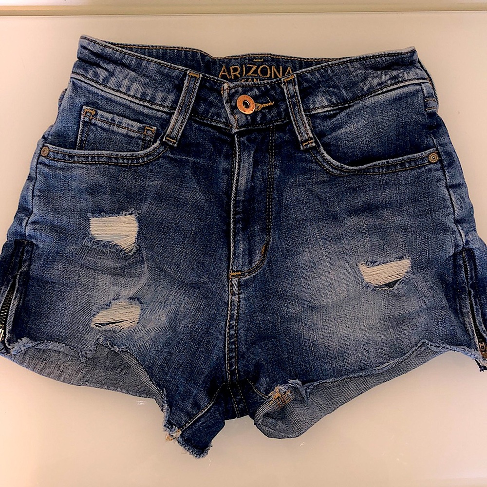denim shorts